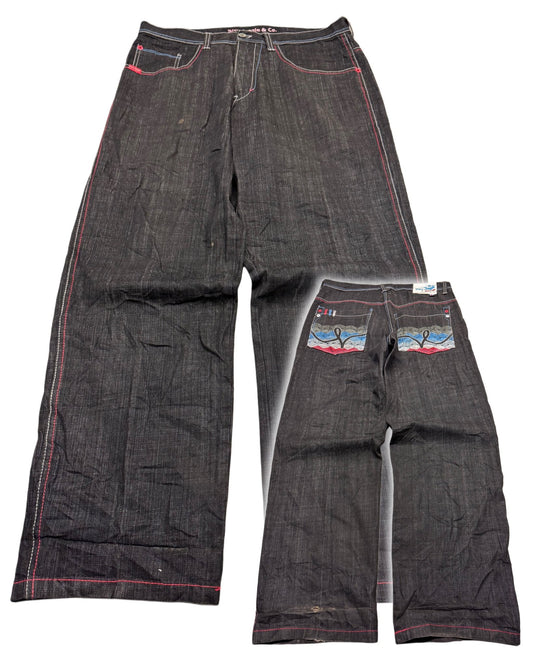 2000‘s 5ive Jungle & Co. Hip Hop Baggy Jeans *rare 38x34 - Lennys Vintage