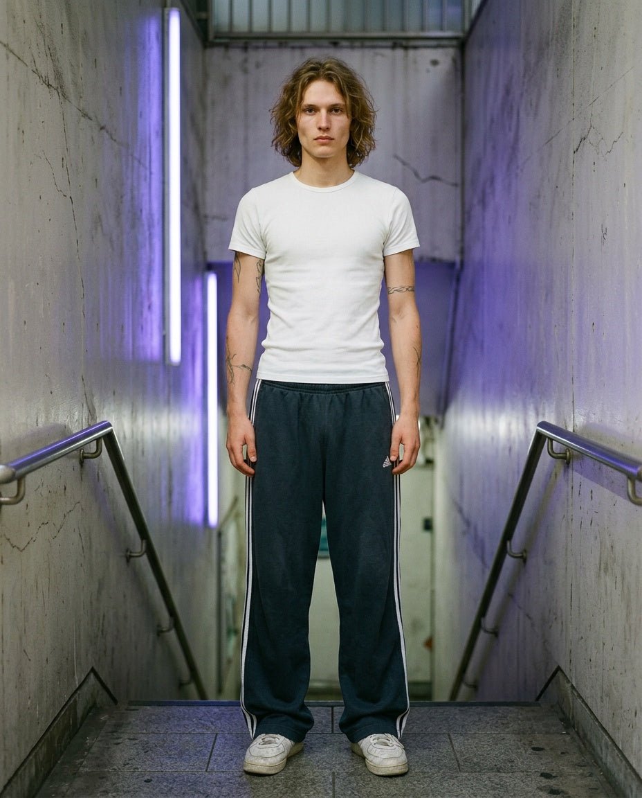2000's Adidas Baggy Track Pants * (M) - Lennys Vintage