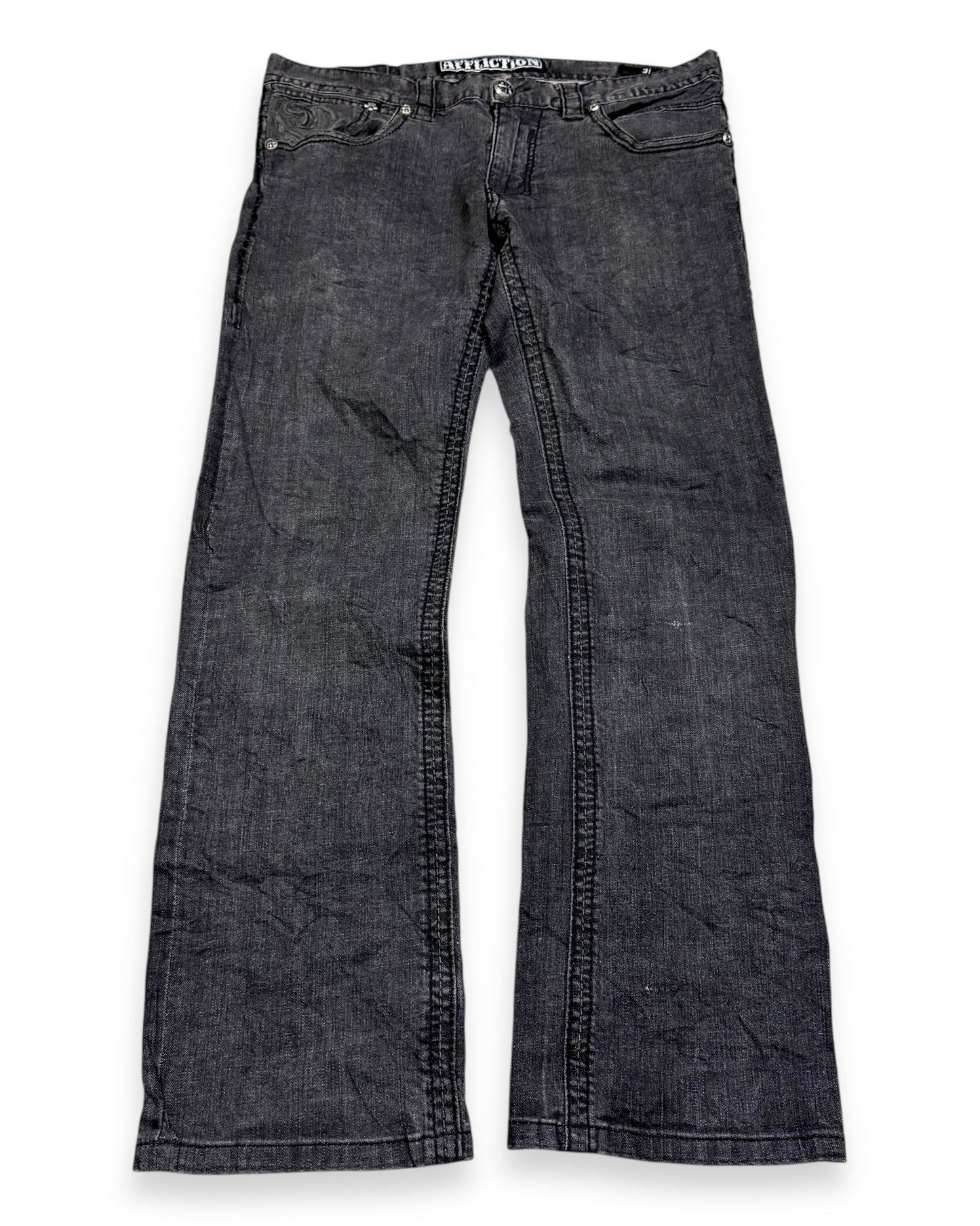 2000’s Affliction Straight/Slim Fit Jeans *rare 31x28 - Lennys Vintage