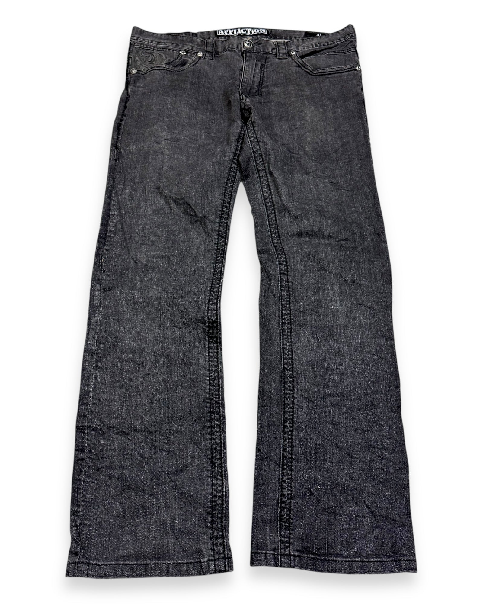 2000’s Affliction Straight/Slim Fit Jeans *rare 31x28 - Lennys Vintage