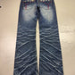2000's A.V.H Japanese Baggy/Bootcut Jeans *rare 34x36 (L) - Lennys Vintage