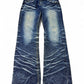 2000's A.V.H Japanese Baggy/Bootcut Jeans *rare 34x36 (L) - Lennys Vintage
