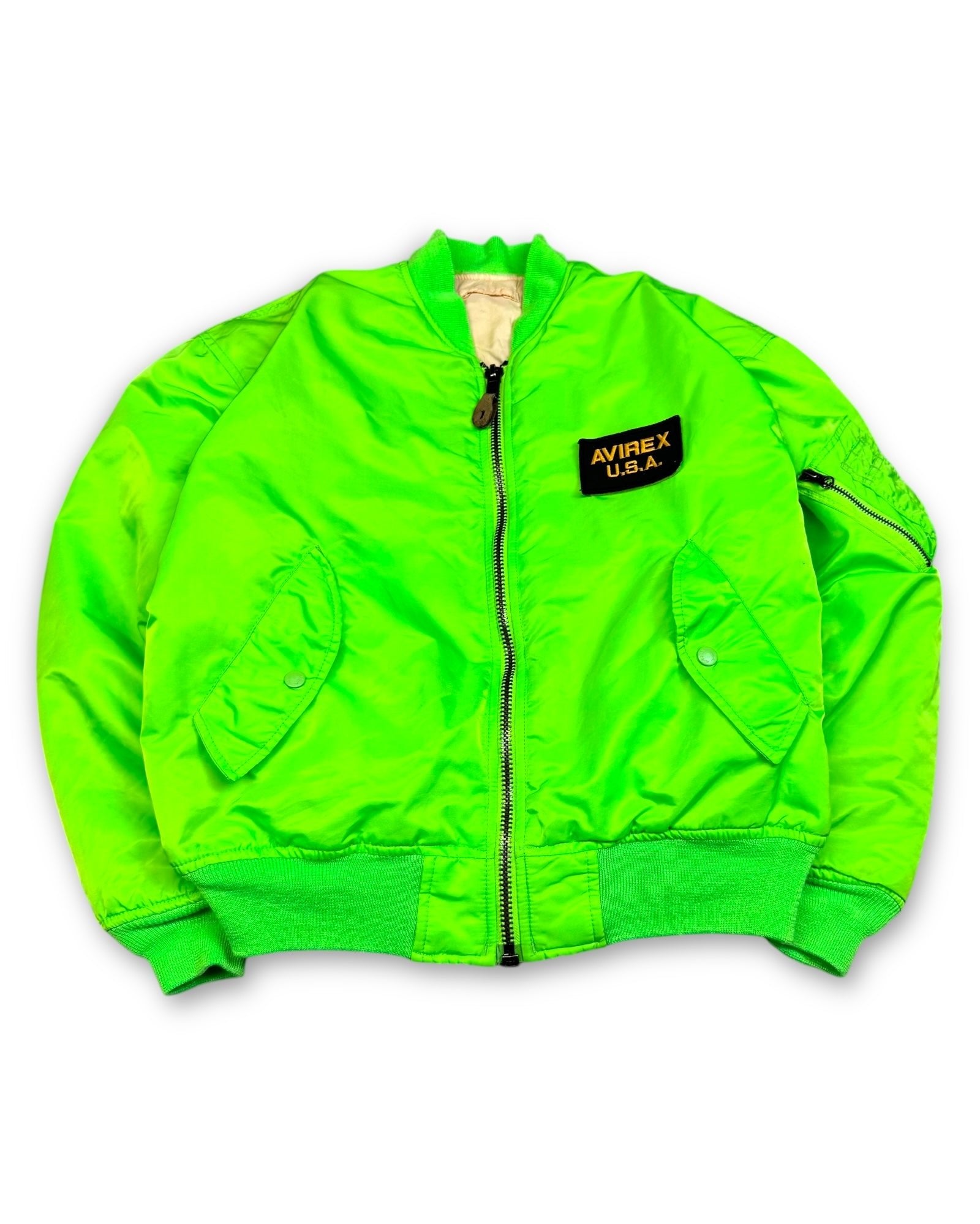 2000’s Avirex Neon Bomber Jacket *very rare (S) - Lennys Vintage