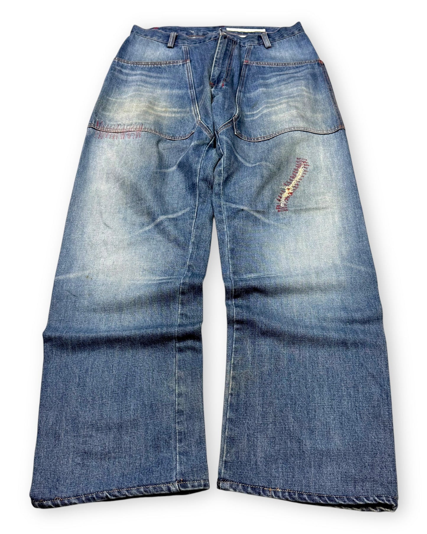 2000‘s Azuré Hip Hop Archive Baggy Jeans *very rare 34x34 - Lennys Vintage