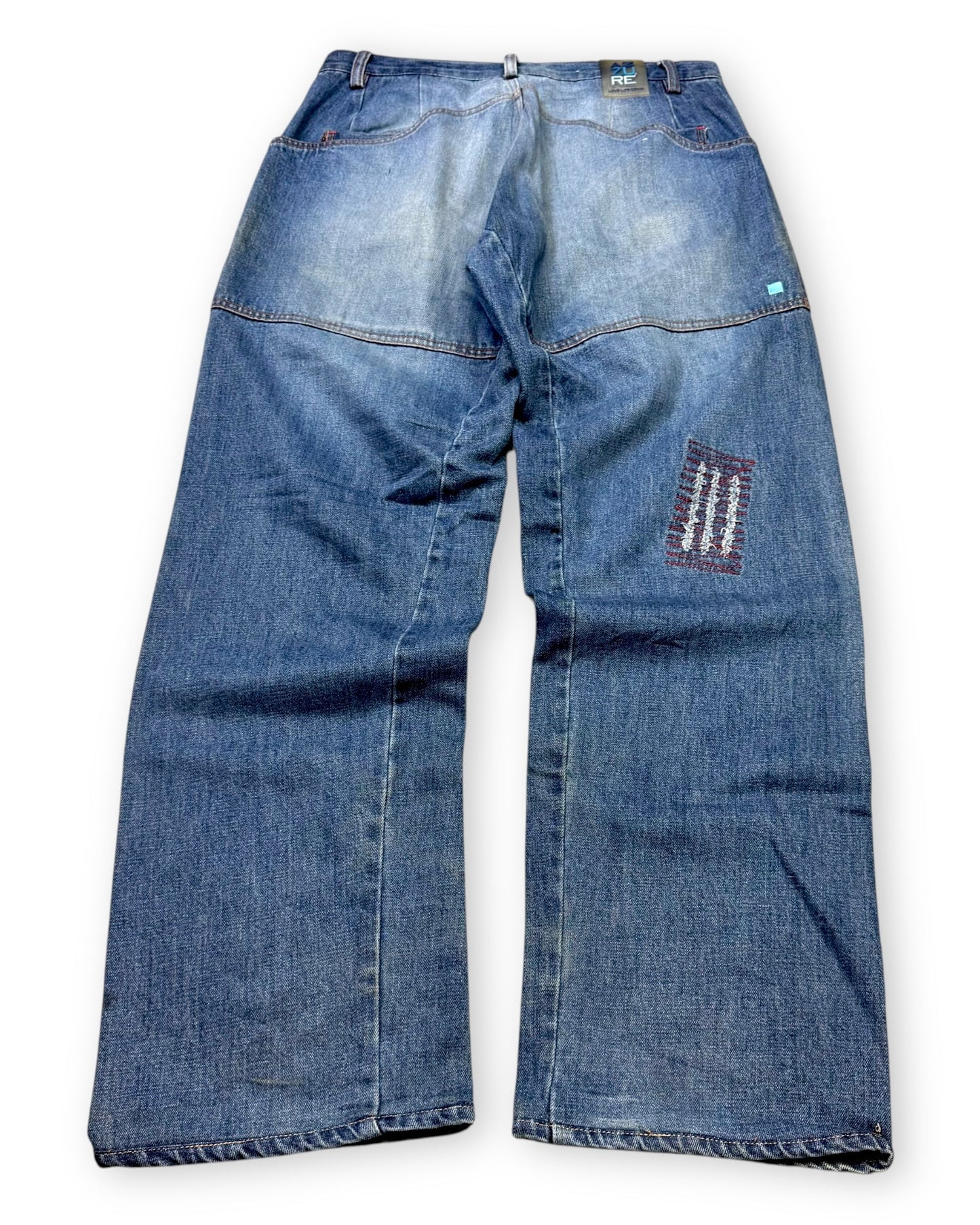 2000‘s Azuré Hip Hop Archive Baggy Jeans *very rare 34x34 - Lennys Vintage