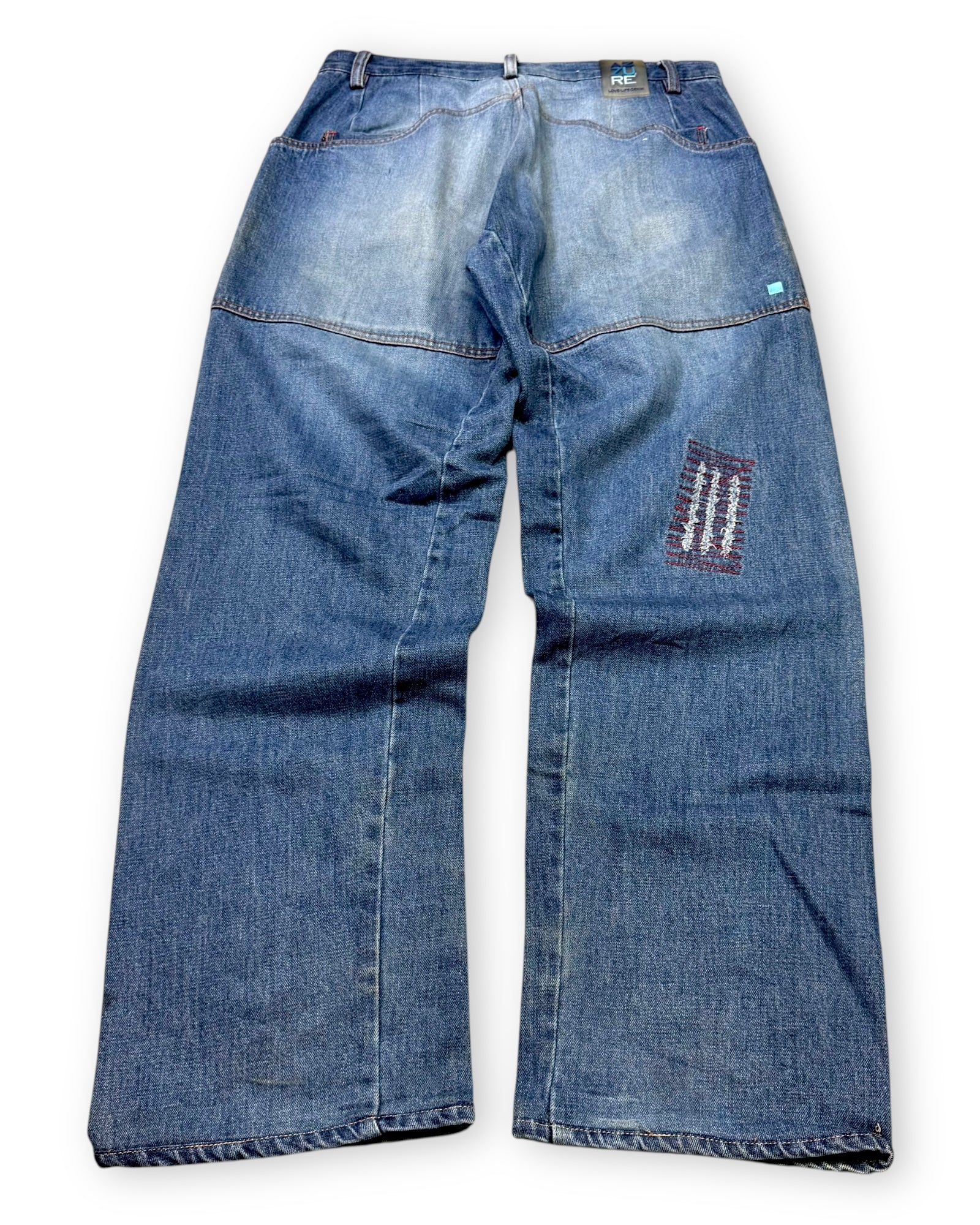 2000‘s Azuré Hip Hop Archive Baggy Jeans *very rare 34x34 - Lennys Vintage