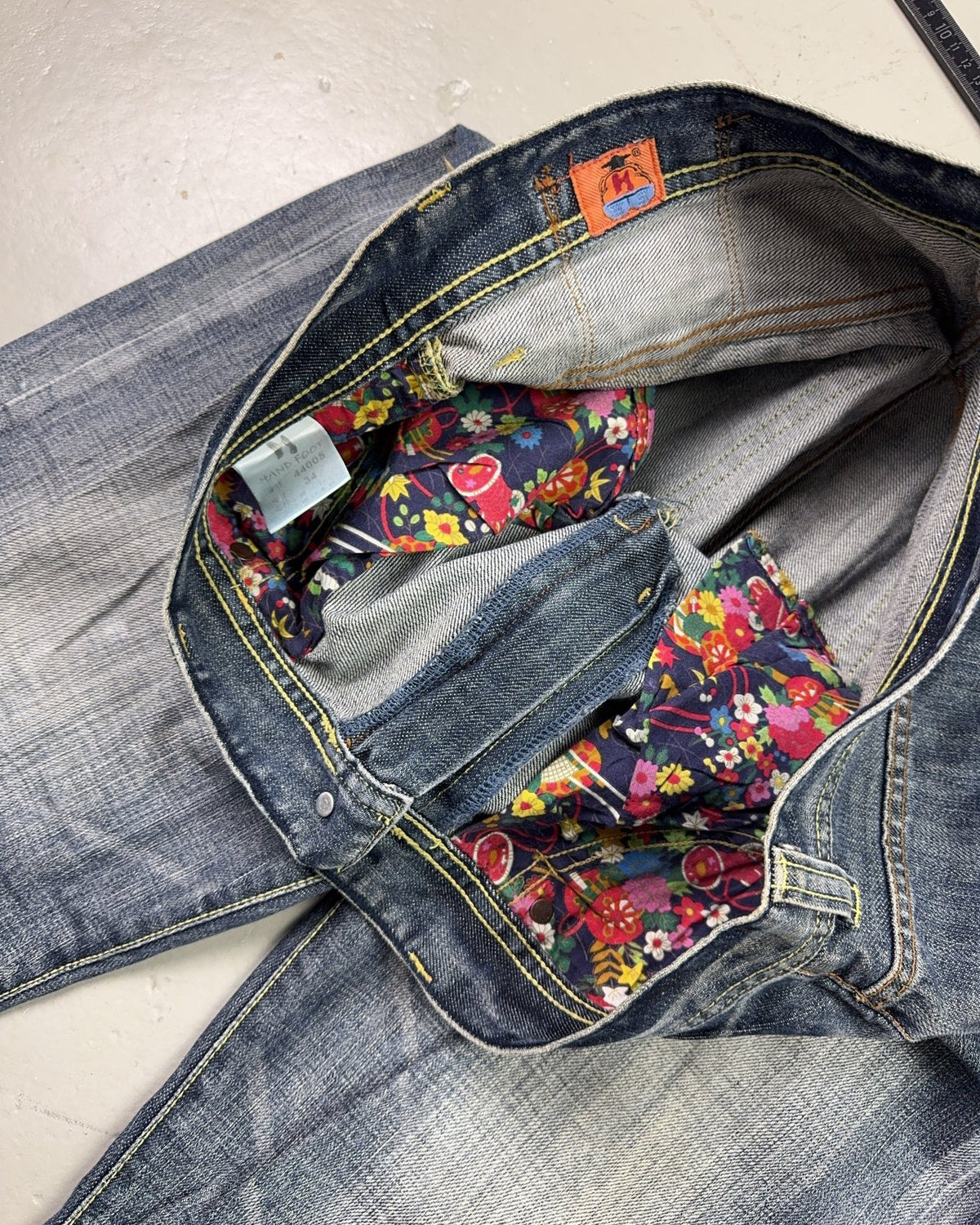 2000's Big Foot Japanese Baggy/Bootcut Jeans *rare 34x34 (L) - Lennys Vintage