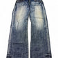 2000's Big Foot Japanese Baggy/Bootcut Jeans *rare 34x34 (L) - Lennys Vintage