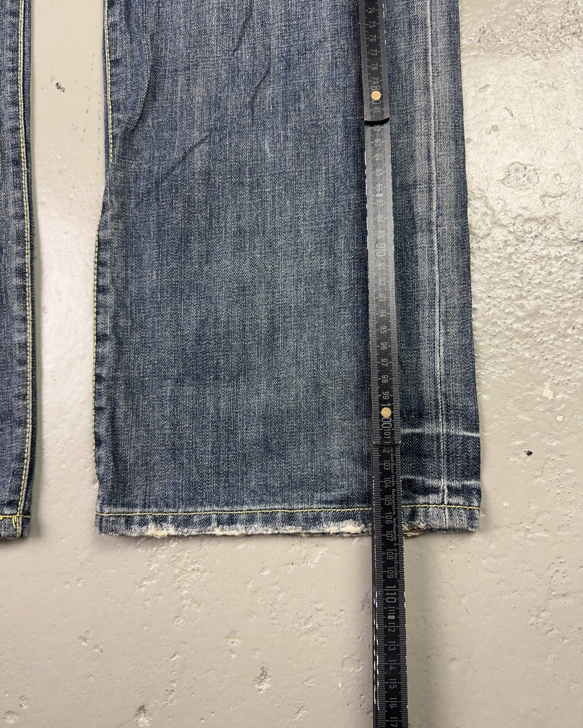 2000's Big Foot Japanese Baggy/Bootcut Jeans *rare 34x34 (L) - Lennys Vintage