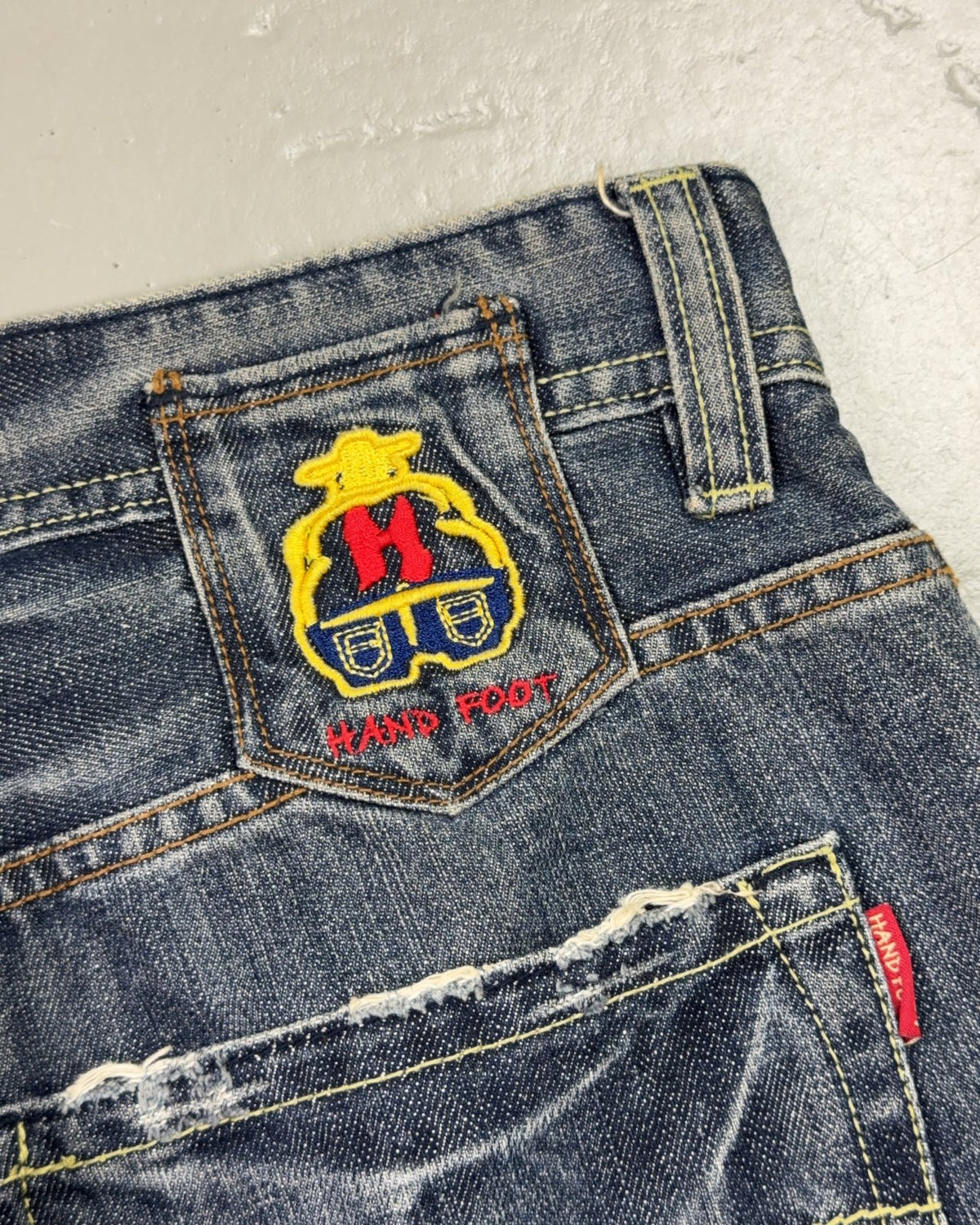 2000's Big Foot Japanese Baggy/Bootcut Jeans *rare 34x34 (L) - Lennys Vintage