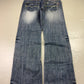 2000's Big Foot Japanese Baggy/Bootcut Jeans *rare 34x34 (L) - Lennys Vintage