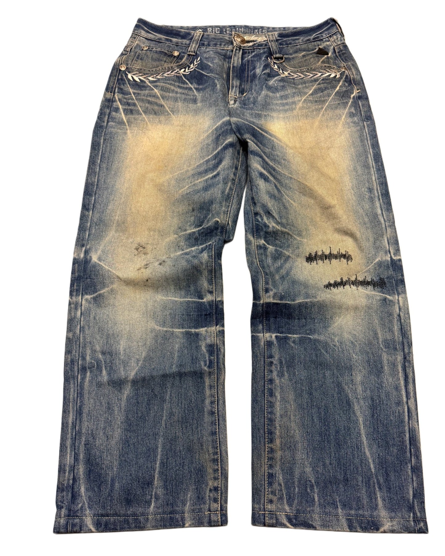 2000‘s Big Train Japanese Baggy Jeans *rare 32x29 - Lennys Vintage