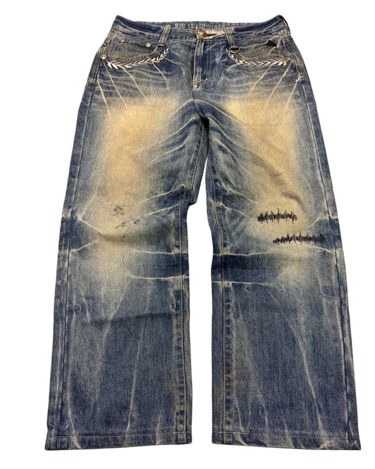 2000‘s Big Train Japanese Baggy Jeans *rare 32x29 - Lennys Vintage