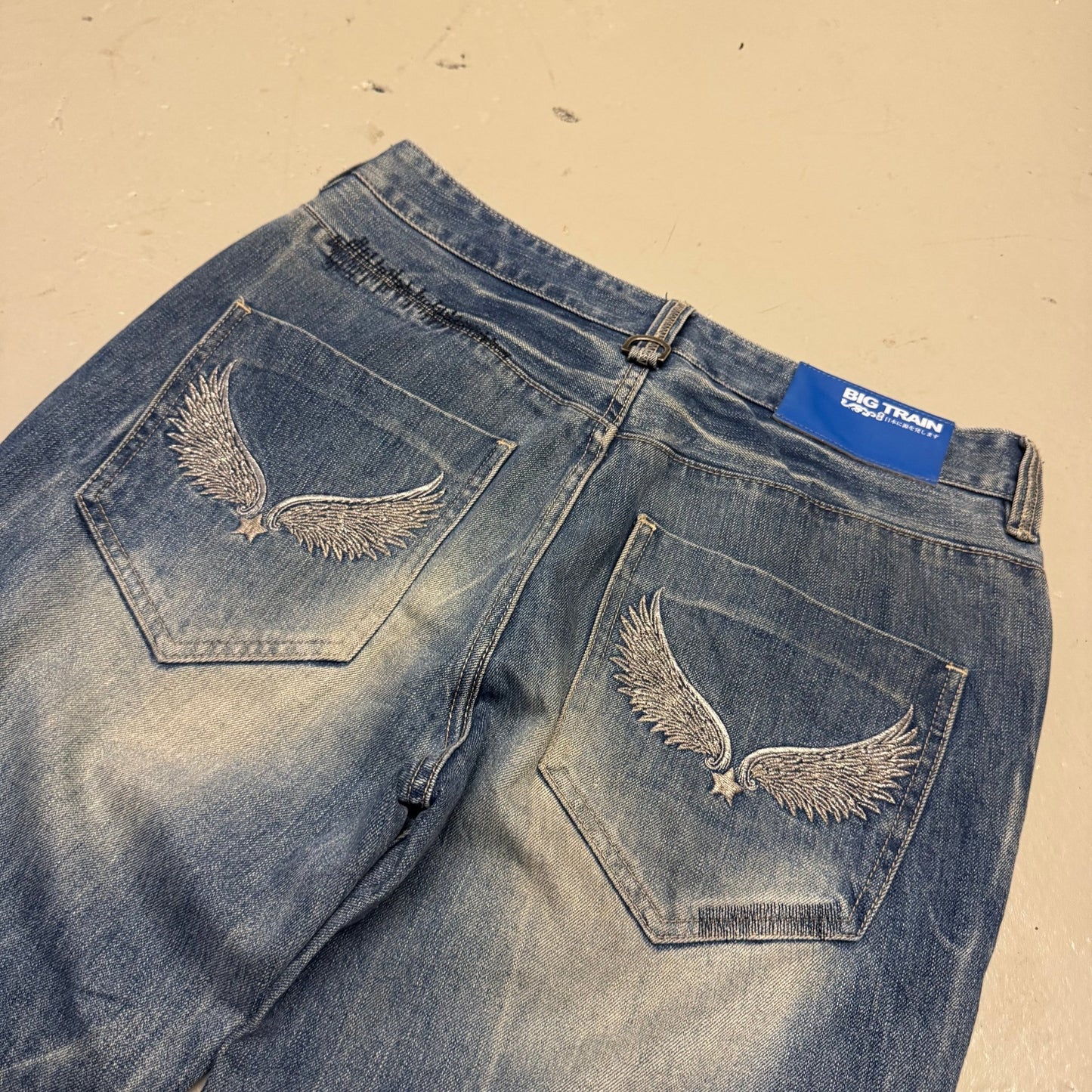 2000‘s Big Train Japanese Baggy Jeans *rare 32x29 - Lennys Vintage