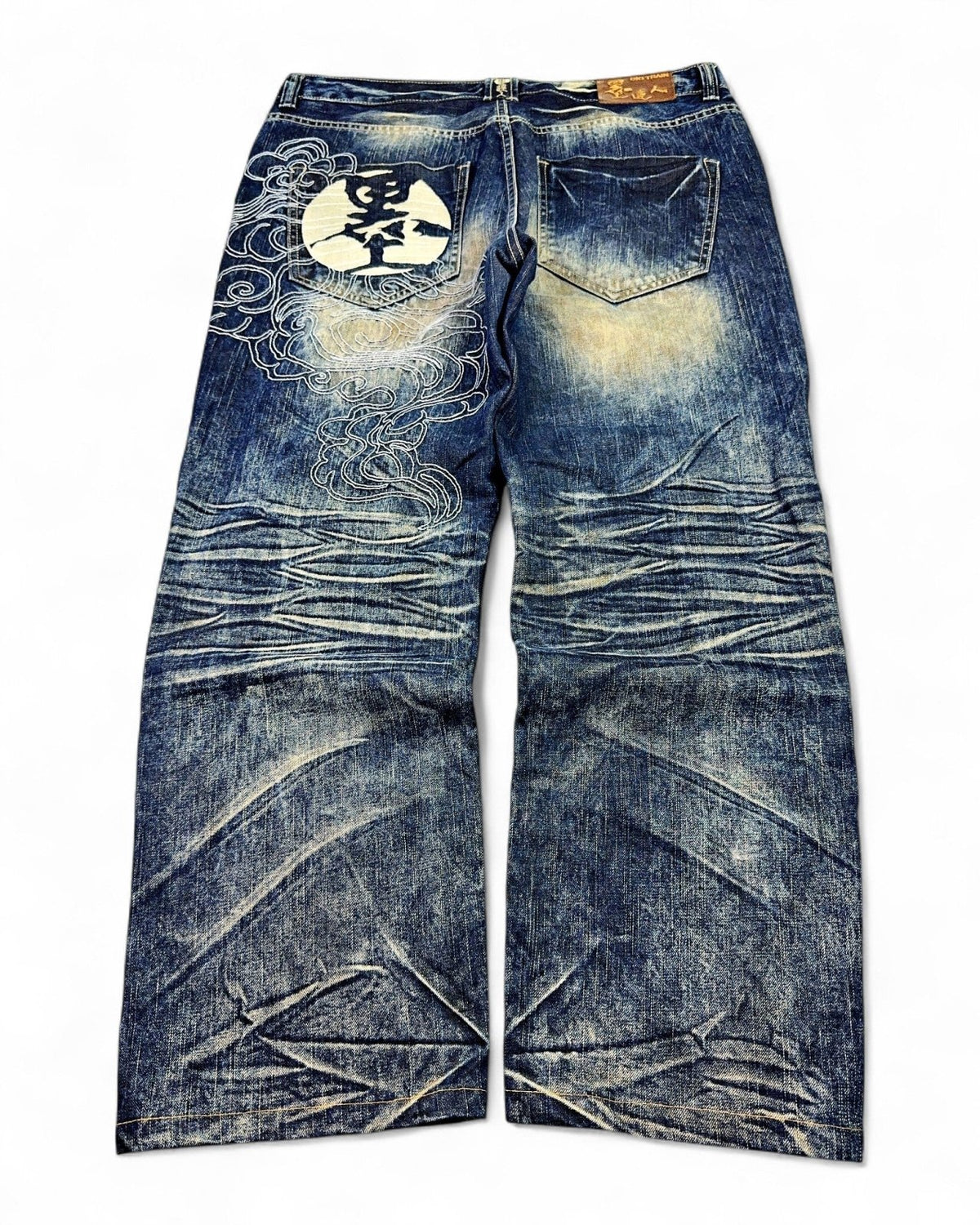 2000's Big Train Japanese Baggy Jeans *rare 38x30 (XXL) - Lennys Vintage