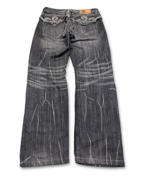 2000's Big Train Japanese Baggy Jeans *very rare 30x30 (M) - Lennys Vintage