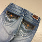 2000's Big Train Japanese Baggy/Bootcut Jeans *very rare 34x30 (L) - Lennys Vintage
