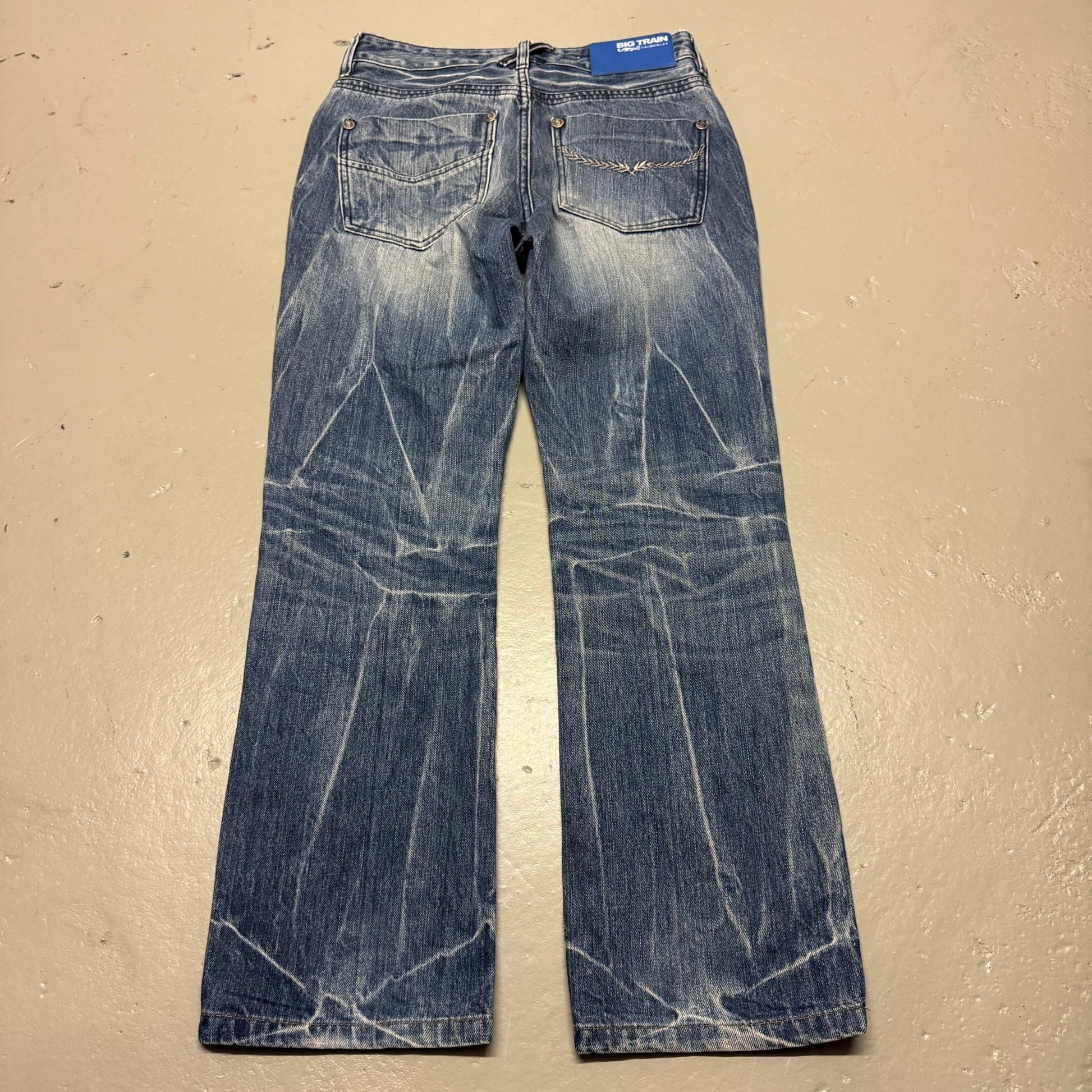 2000‘s Big Train Japanese Baggy/Straight Jeans *rare 29x30 - Lennys Vintage