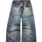 2000's Big Train Japanese Straight/Baggy Jeans *rare 26x30 (XS) - Lennys Vintage