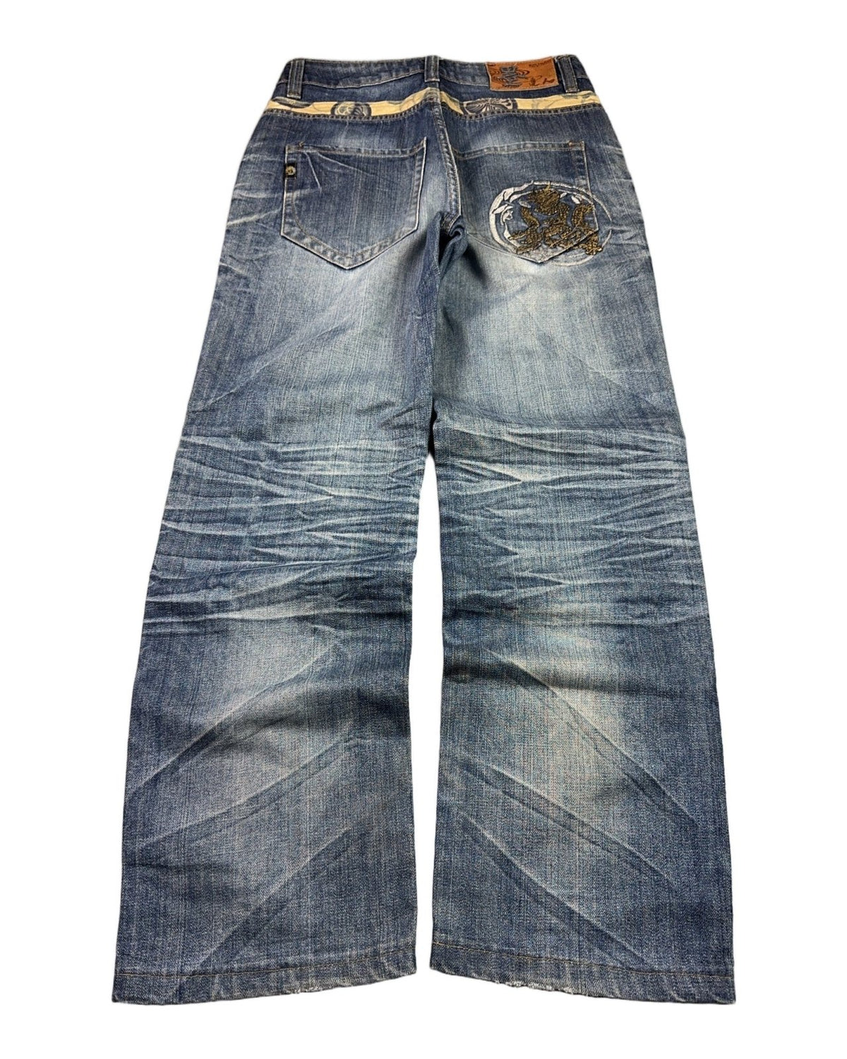 2000's Big Train Japanese Straight/Baggy Jeans *rare 26x30 (XS) - Lennys Vintage