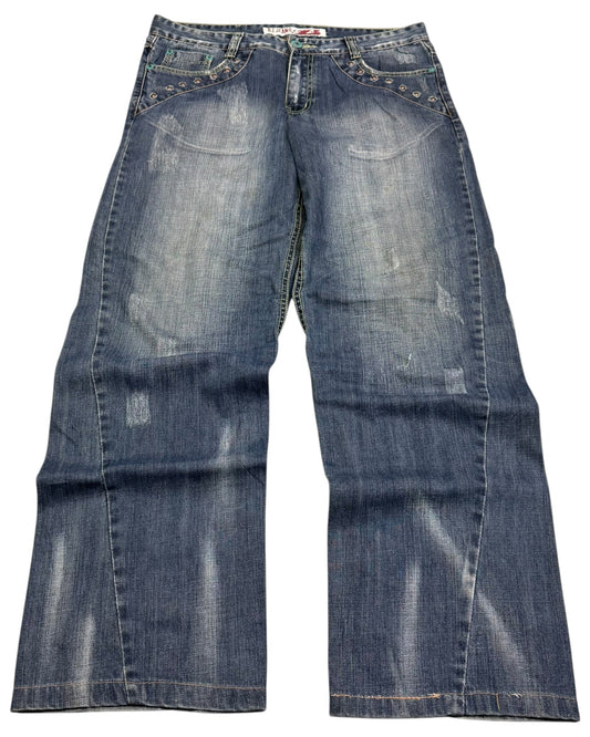 2000‘s BJ Baggy Jeans *rare 34x32 - Lennys Vintage