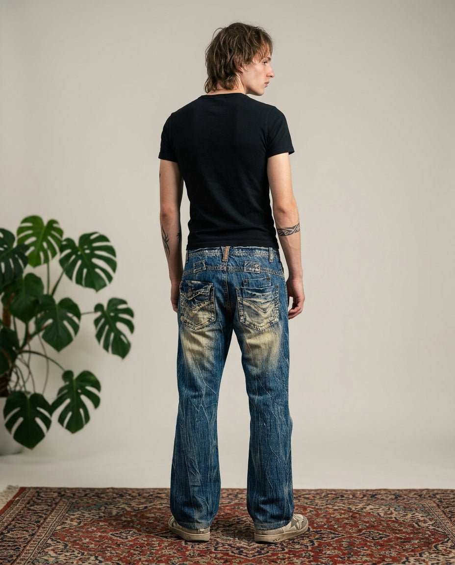 2000's Blow By Blue Japanese Archive Straight Jeans *very rare 30x30 (M) - Lennys Vintage