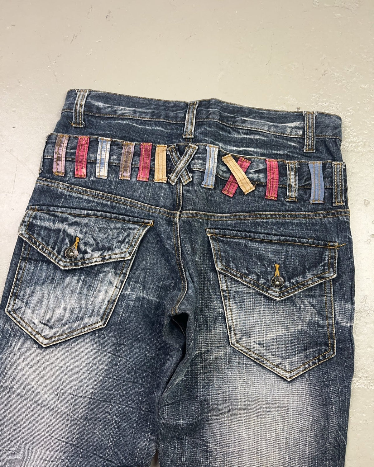 2000's Blow By Blue Straight/Bootcut Japanese Archive Jeans *very rare 31x30 (M) - Lennys Vintage