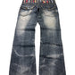 2000's Blow By Blue Straight/Bootcut Japanese Archive Jeans *very rare 31x30 (M) - Lennys Vintage