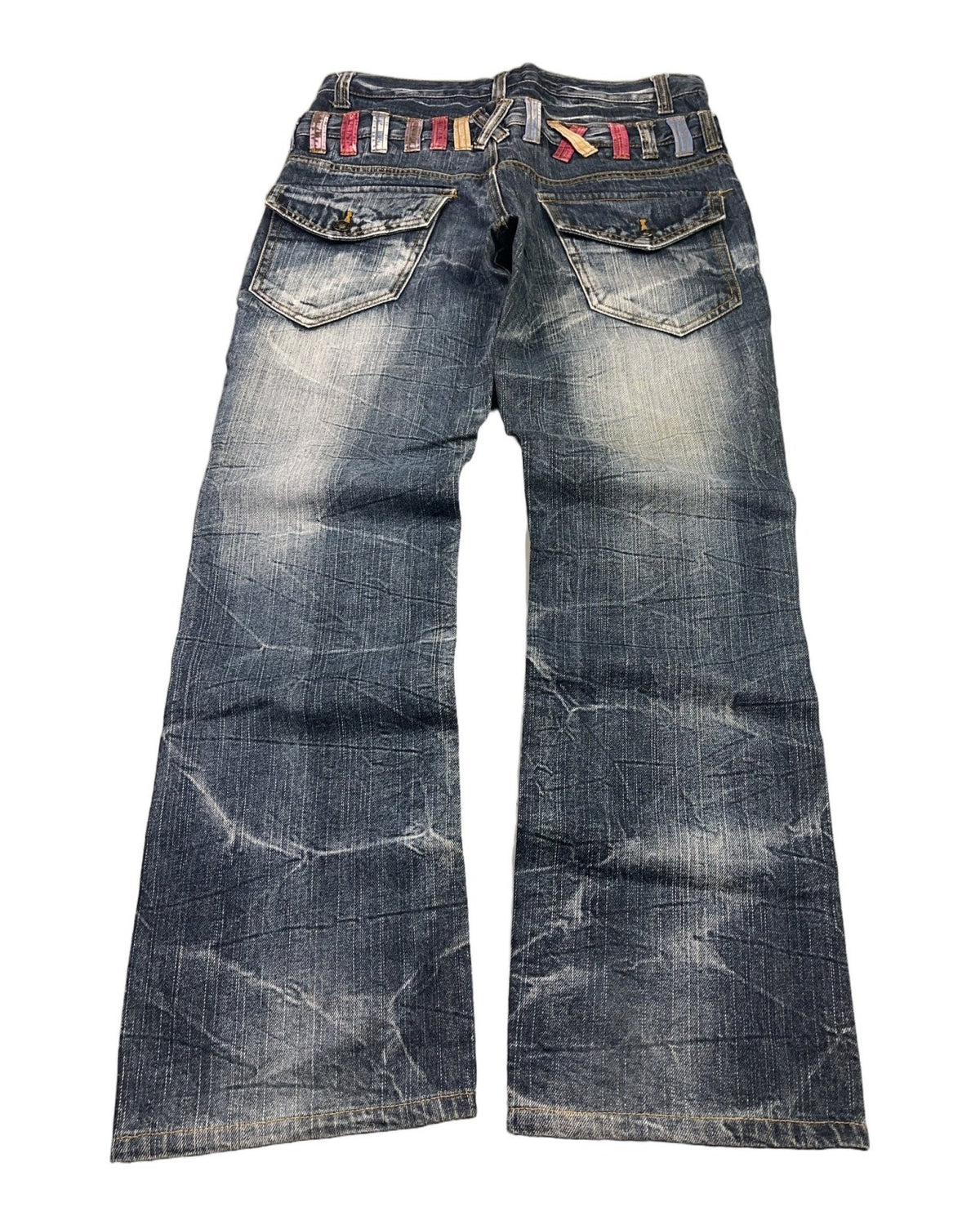 2000's Blow By Blue Straight/Bootcut Japanese Archive Jeans *very rare 31x30 (M) - Lennys Vintage