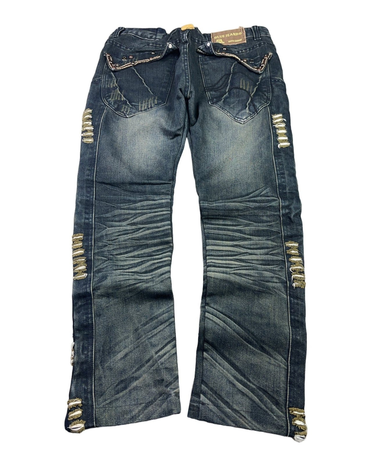 2000's Blue Jeanbo Slim Jeans * 35x28 (XL) - Lennys Vintage
