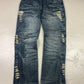 2000's Blue Jeanbo Slim Jeans * 35x28 (XL) - Lennys Vintage