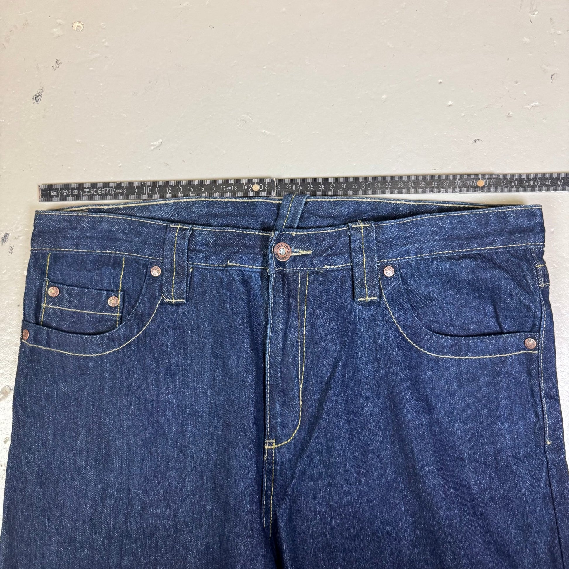 2000‘s Blue Jee Baggy Jeans *rare 34x34 - Lennys Vintage