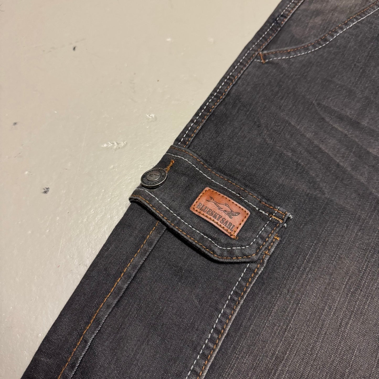 2000‘s Blue Sky Sarl Baggy Jeans *rare 36x32 - Lennys Vintage