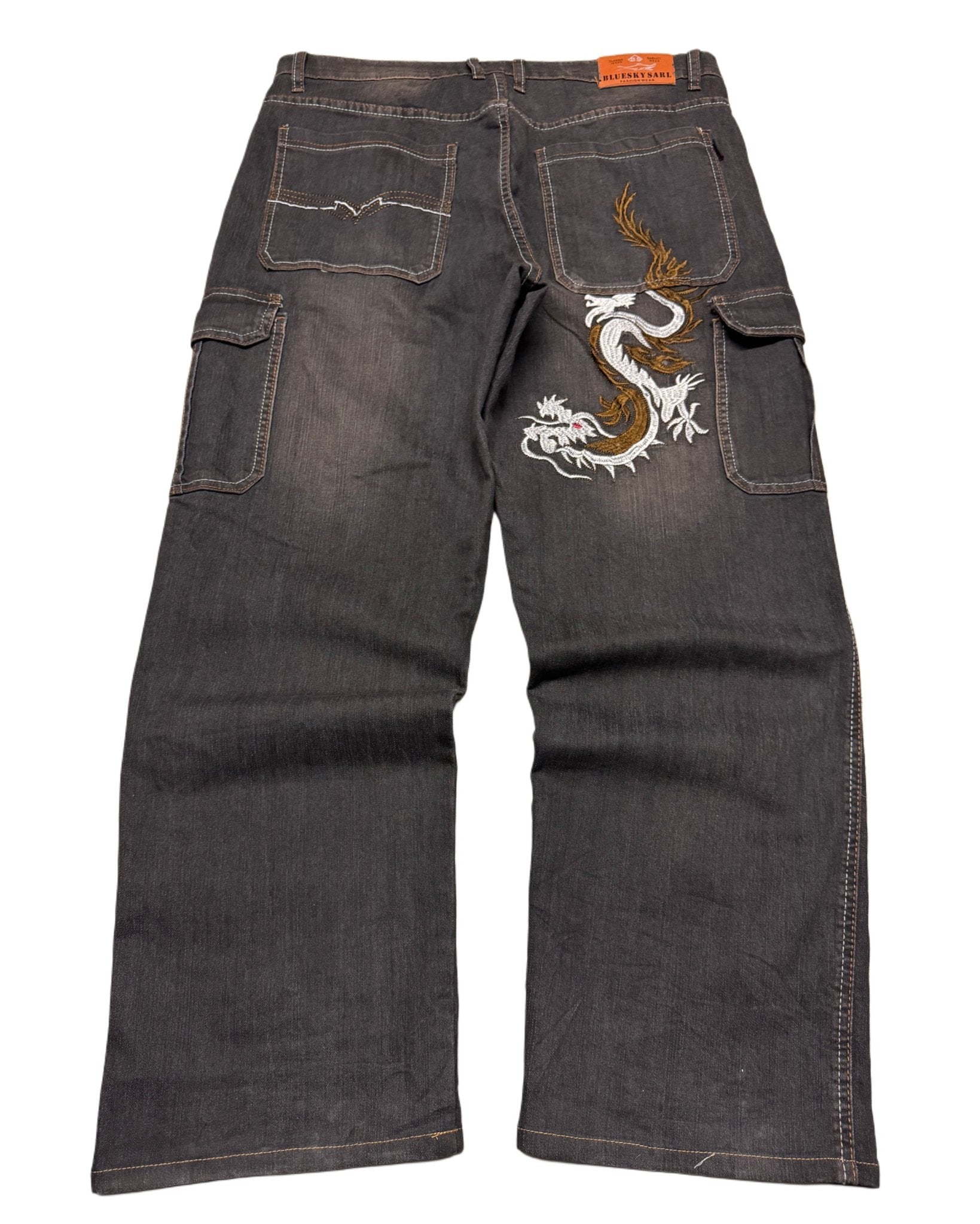 2000‘s Blue Sky Sarl Baggy Jeans *rare 36x32 - Lennys Vintage