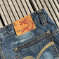 2000's Blue Subject Japanese Archive Baggy Jeans *very rare 34x34 (L) - Lennys Vintage