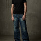 2000's Blue Subject Japanese Archive Baggy Jeans *very rare 34x34 (L) - Lennys Vintage