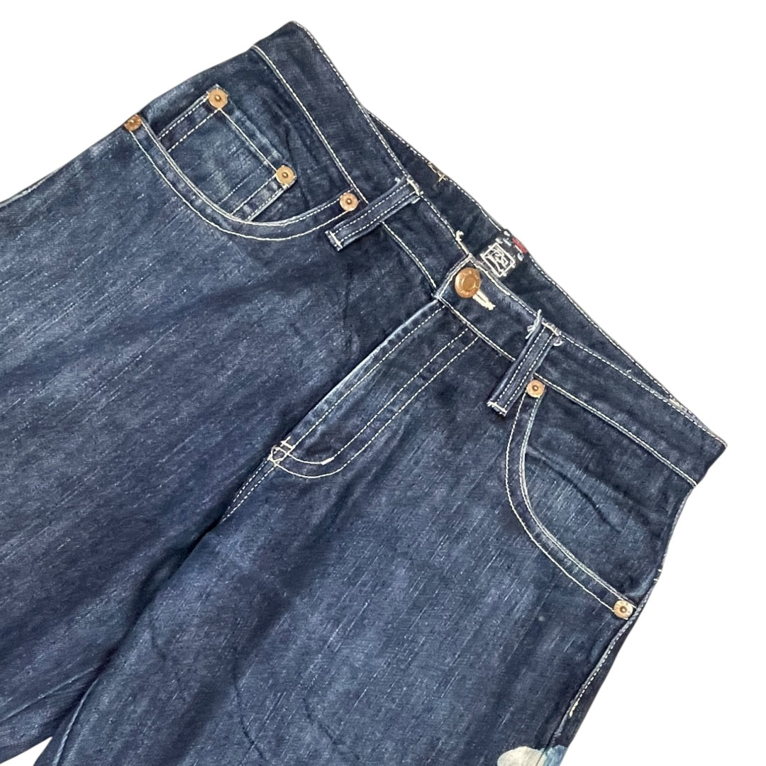 2000‘s Blue Way Japanese Baggy Jeans *rare 30x34 - Lennys Vintage