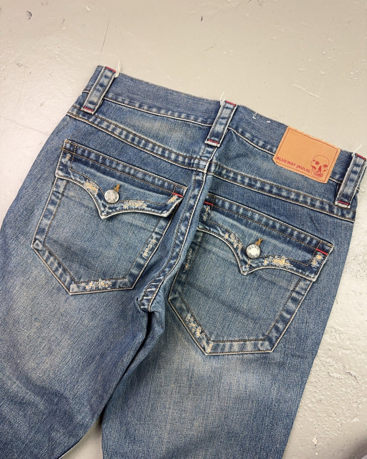 2000's Blueway [kulo] Japanese Archive Bootcut/Flared Jeans *very rare 30x30 (M) - Lennys Vintage