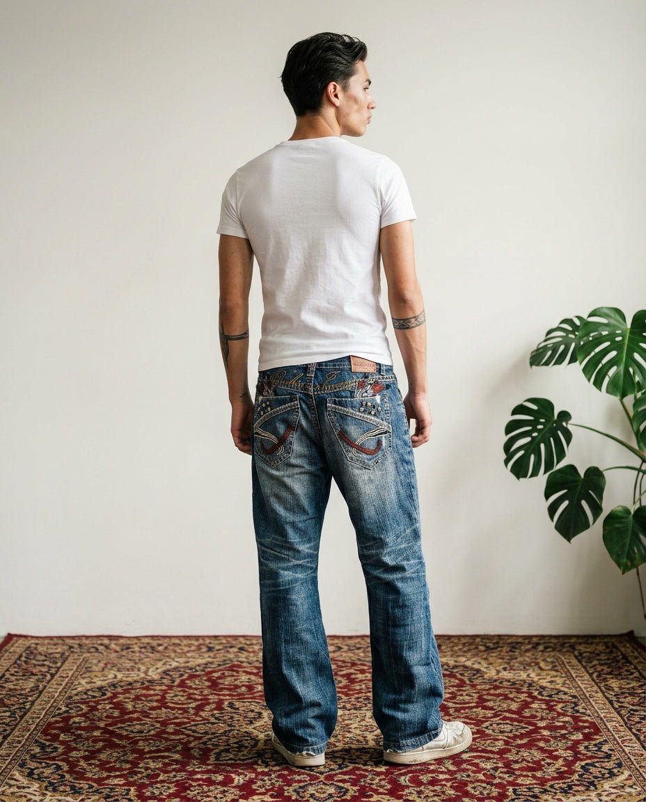 2000's Bobson Japanese Archive Straight Jeans *rare 32x30 (M) - Lennys Vintage