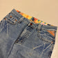 2000‘s Bobson Japanese Heavy Denim Baggy Jeans *rare 32x34 - Lennys Vintage