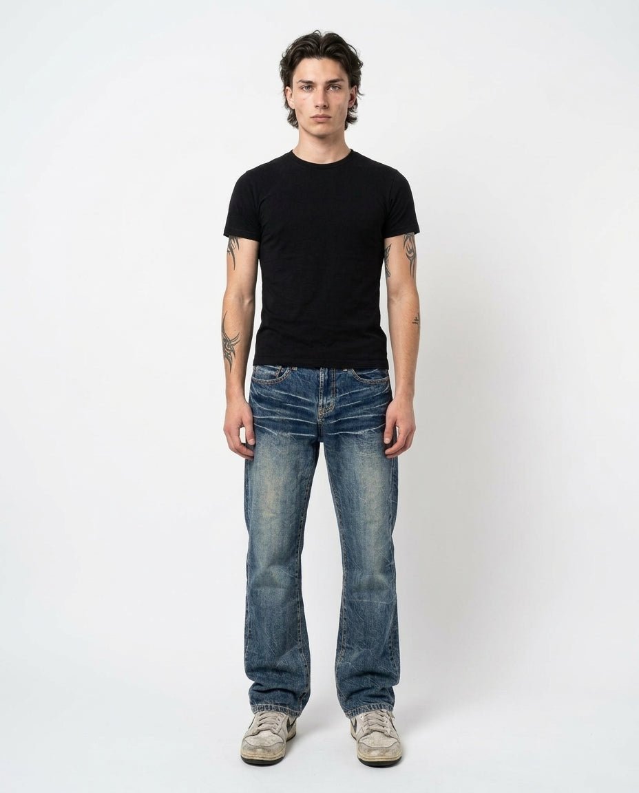 2000's Btj Japanese Archive Straight Jeans *very rare 30x34 (M) - Lennys Vintage