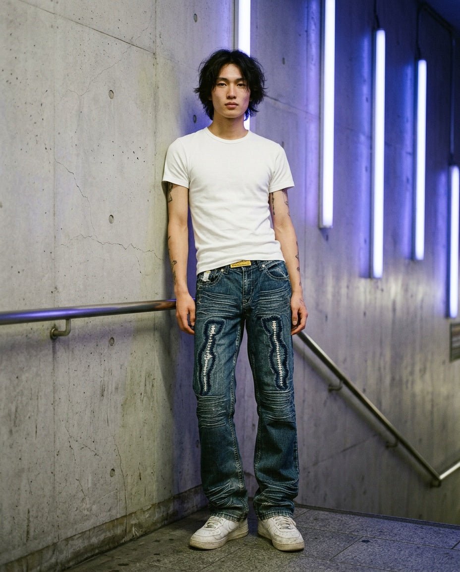 2000's Buhmaa Jeans Japanese Straight Jeans *rare 32x32 (M) - Lennys Vintage