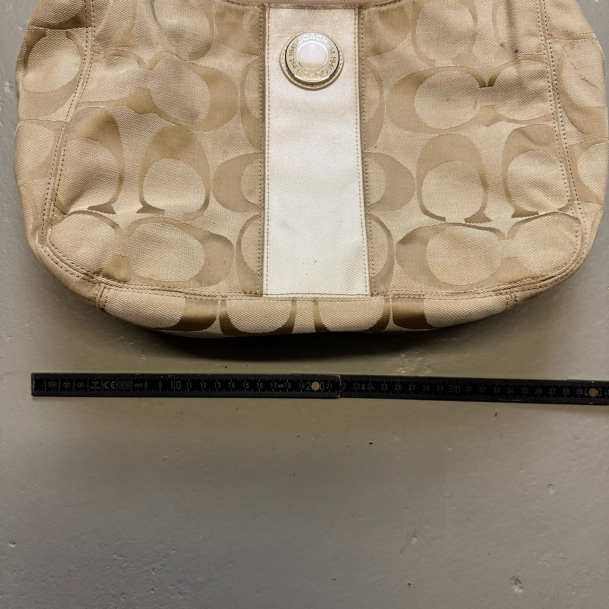 2000‘s COACH Monogram Handbag - Lennys Vintage