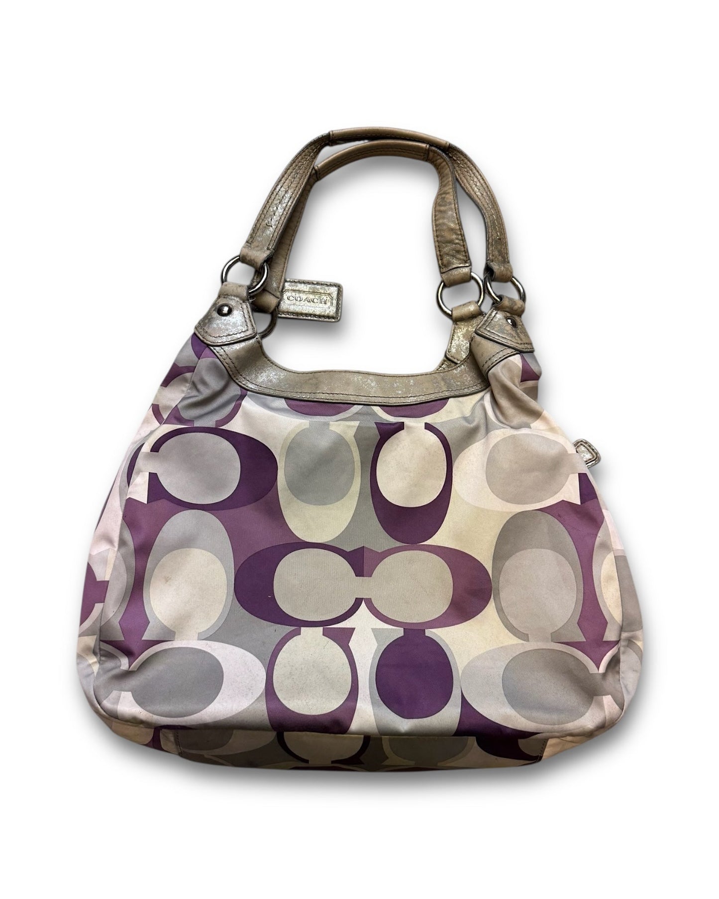 2000‘s COACH Purple Monogram Handbag *rare - Lennys Vintage