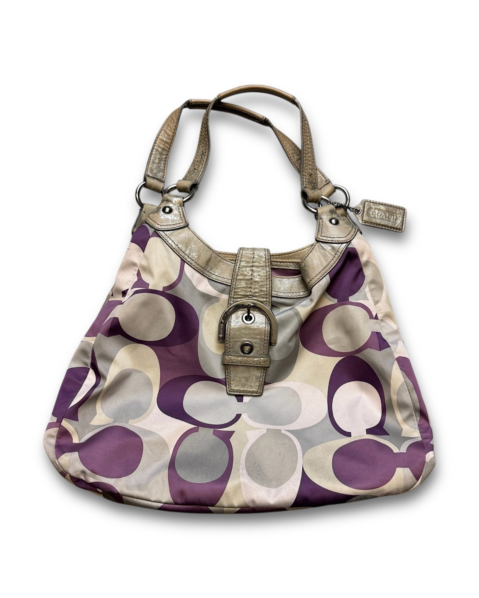 2000‘s COACH Purple Monogram Handbag *rare - Lennys Vintage