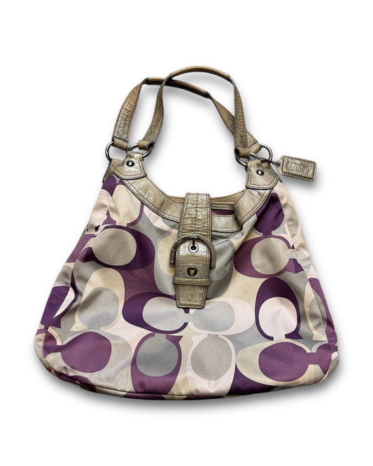 2000‘s COACH Purple Monogram Handbag *rare - Lennys Vintage