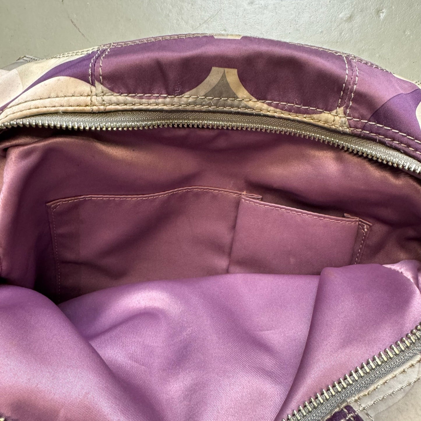 2000‘s COACH Purple Monogram Handbag *rare - Lennys Vintage