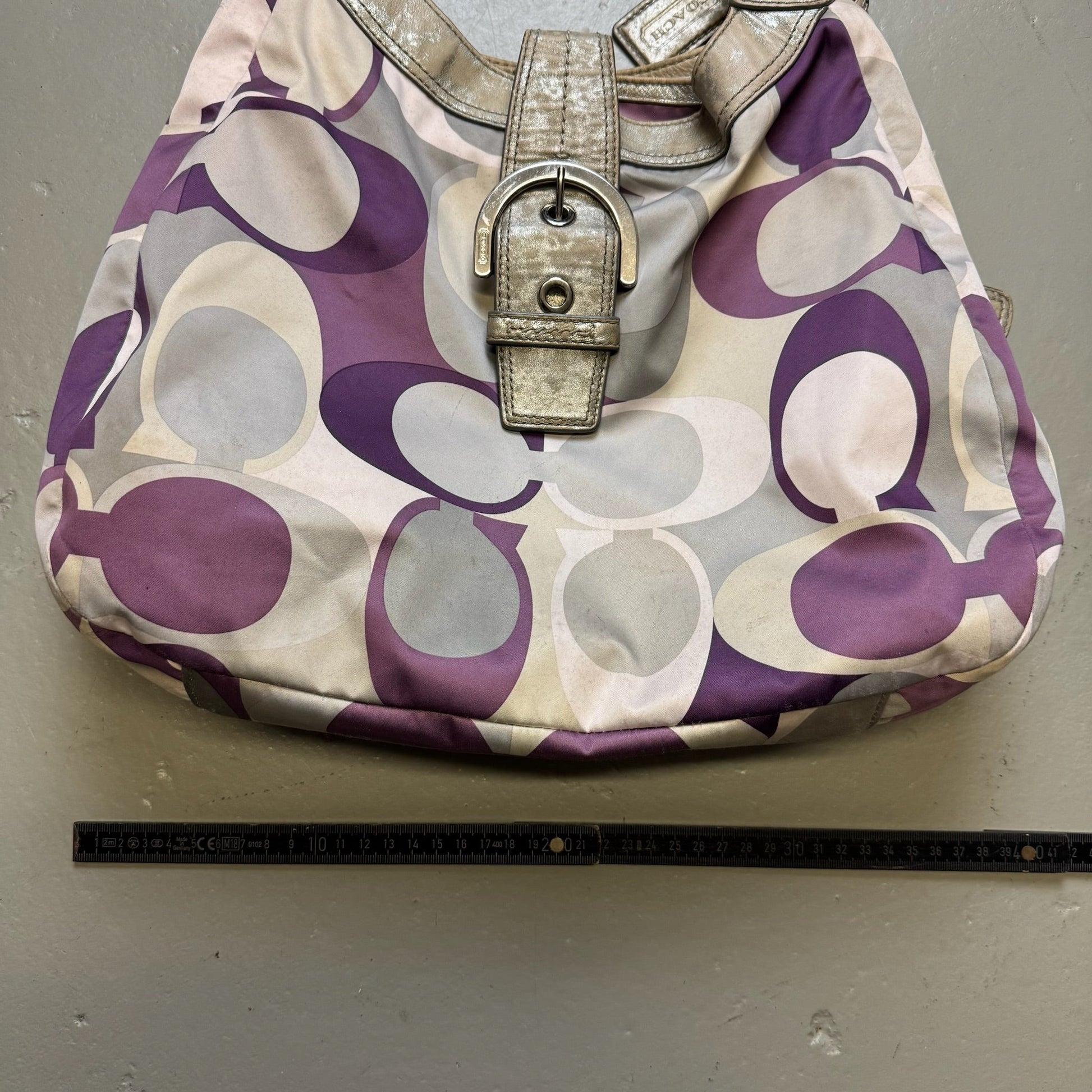 2000‘s COACH Purple Monogram Handbag *rare - Lennys Vintage