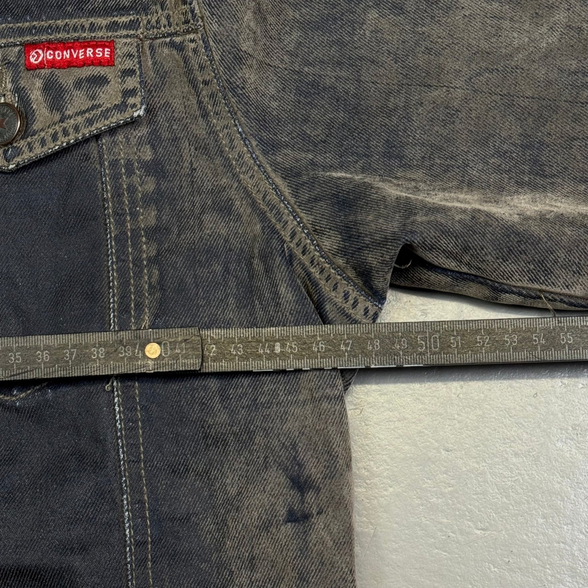 2000‘s Converse Archive Cropped Denim Jacket Women‘s *rare (XL) - Lennys Vintage