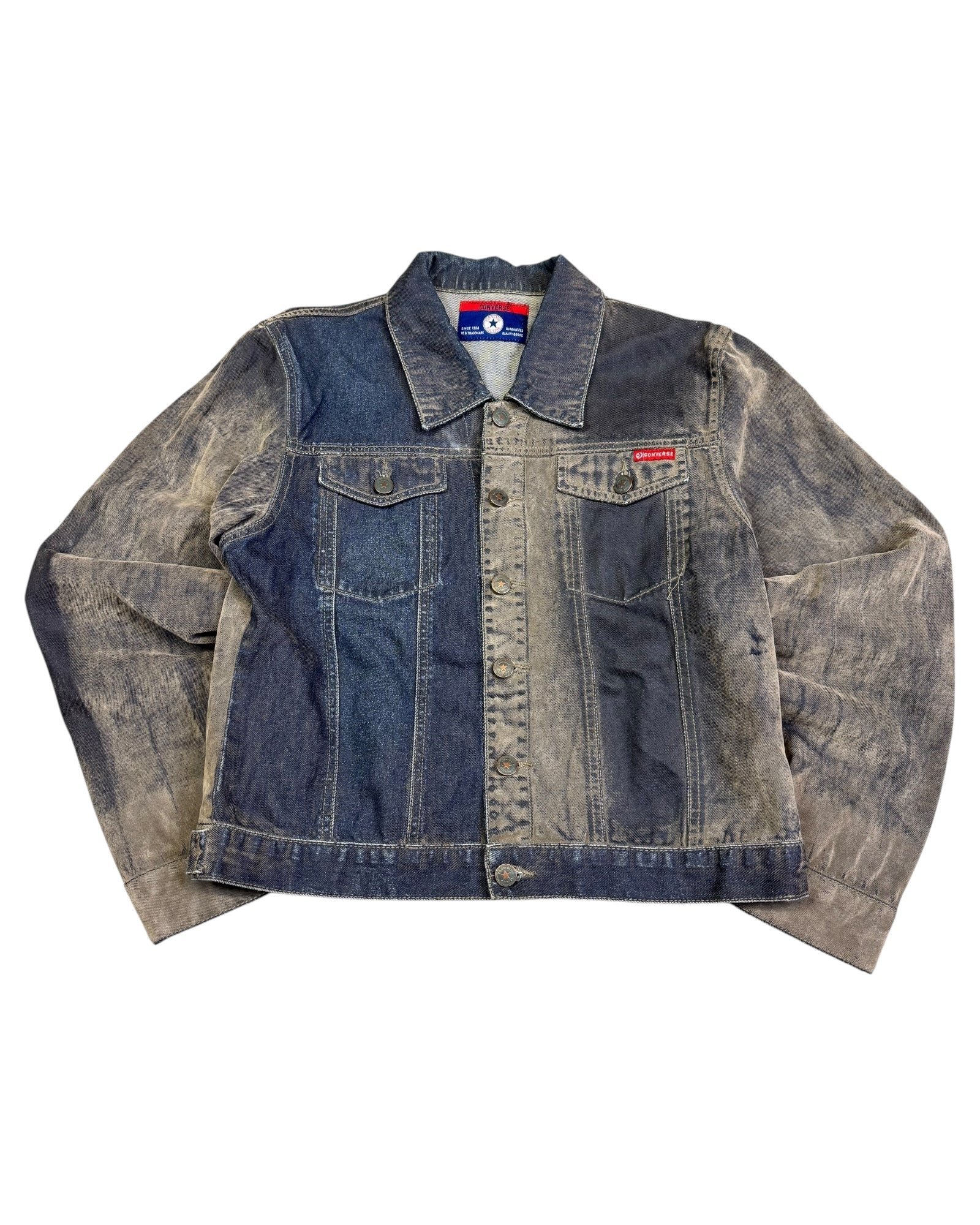 2000‘s Converse Archive Cropped Denim Jacket Women‘s *rare (XL) - Lennys Vintage